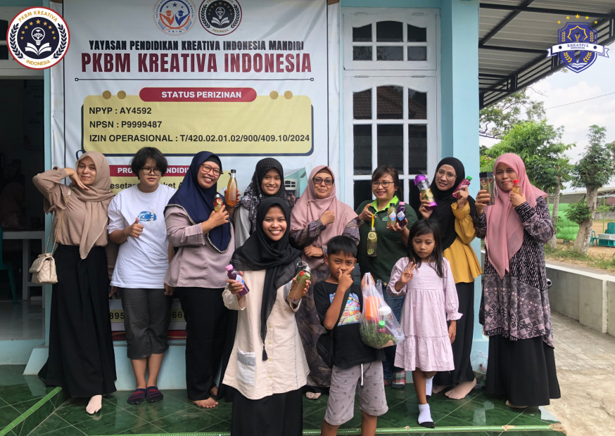 Workshop "Budidaya dan Pengolahan Daun Mint" di Kreativa Homeschooling